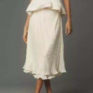 NWT Anthropologie Plisse Pencil Midi Skirt